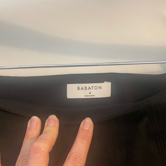 Babaton black skirt from Aritzia / Faux suede / Small - Picture 3 of 4